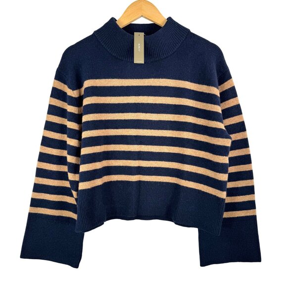 J.Crew Chunky crewneck sweater in Supersoft yarn preppy alpaca wool sz s - Picture 1 of 7